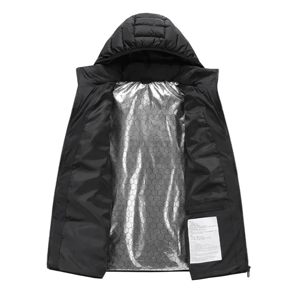 USB Heated Down Jacket, Up to 21 Zones