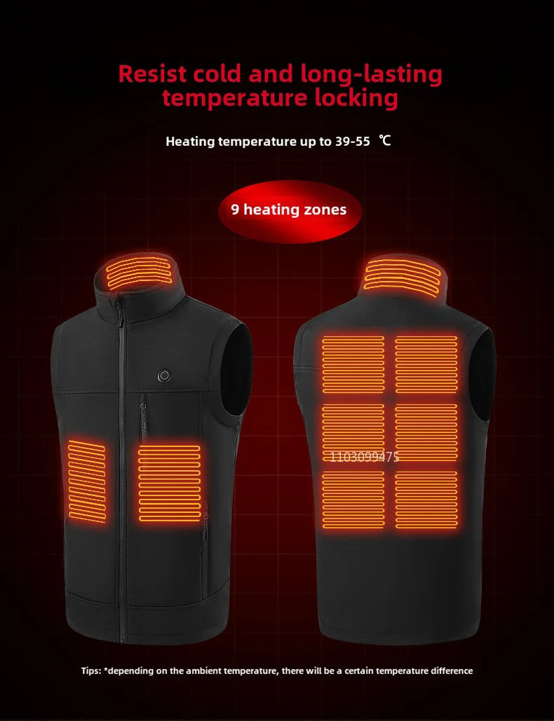 LEOSOXS 9-Zone Heated Vest, Washable