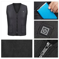 USB Heated Jacket, 5/9 Zones, 3 Levels