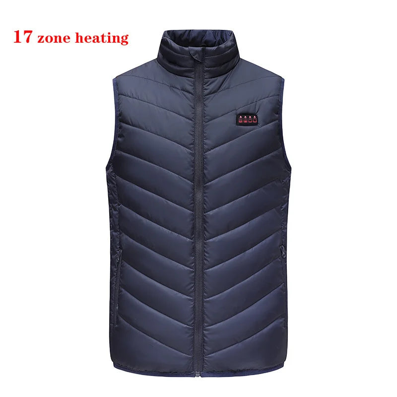 Electric Heated Bodywarmer Vest, 17 Zones