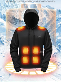 Heated Hoodie Sweatshirt, Up to 17 Zones