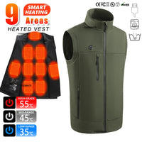 LEOSOXS 9-Zone Heated Vest, Washable
