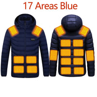 Graphene Heated Down Jacket, Up to 17 Zones