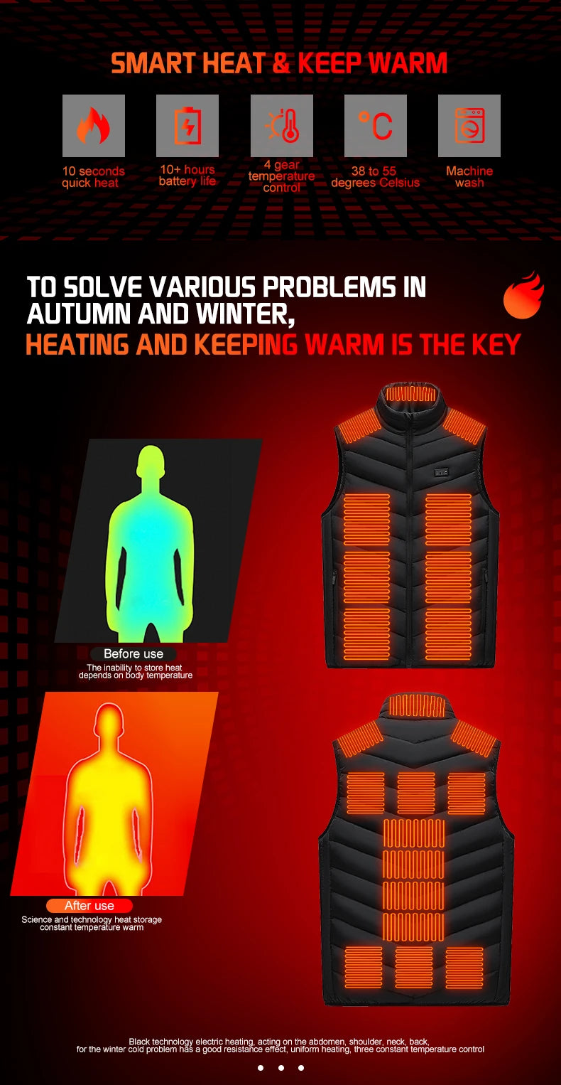 TODWARM Heated Vest, 26 Zones, 4 Controls