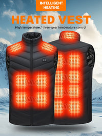 Smart Heated Vest, Up to 15 Zones, 3 Temps