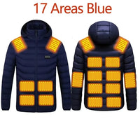 Men's Hooded Heated Parka, Smart Thermostat