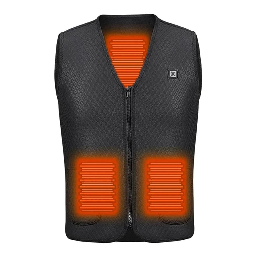 USB Heated Jacket, 5/9 Zones, 3 Levels