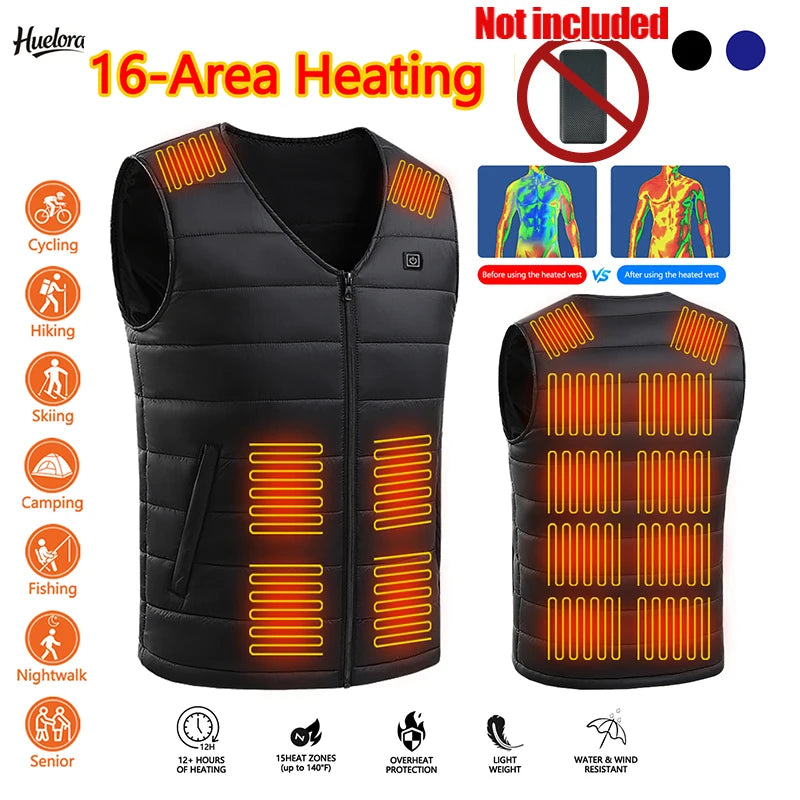 16-Zone Heated Vest, Constant Warmth