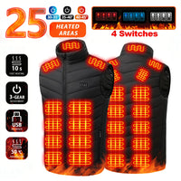 Smart Heated Vest, 21 Zones, 3 Heat Levels