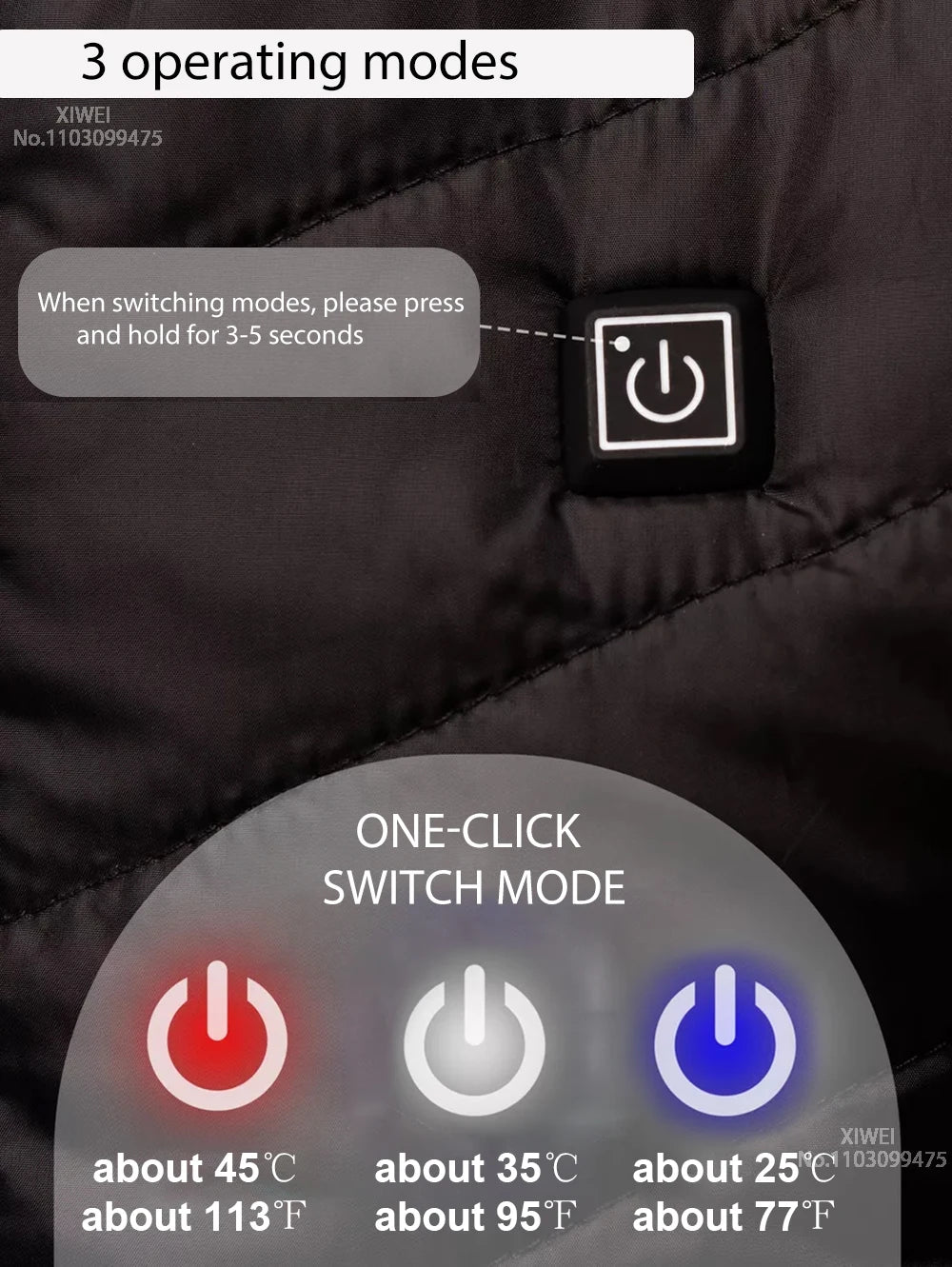 LEOSOXS Self-Heated Jacket, Up to 25 Zones