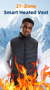 Smart Heated Vest, Up to 27 Zones, USB