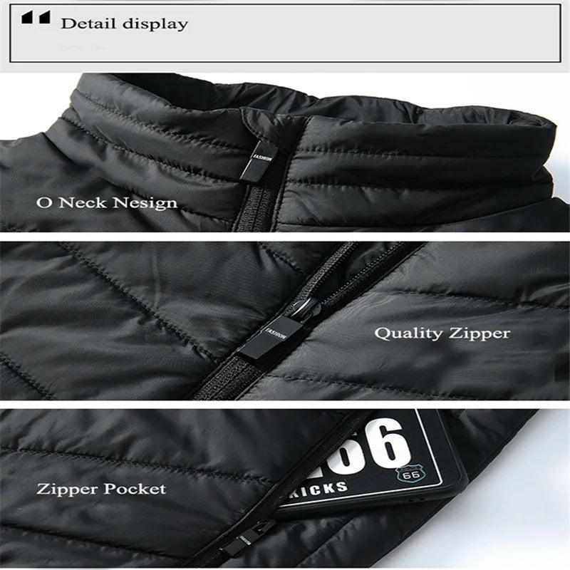 Electric Heated Bodywarmer Vest, 17 Zones