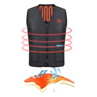 USB Heated Jacket, 5/9 Zones, 3 Levels