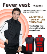 Smart Heated Vest, Up to 27 Zones, USB