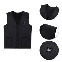 USB Heated Jacket, 5/9 Zones, 3 Levels