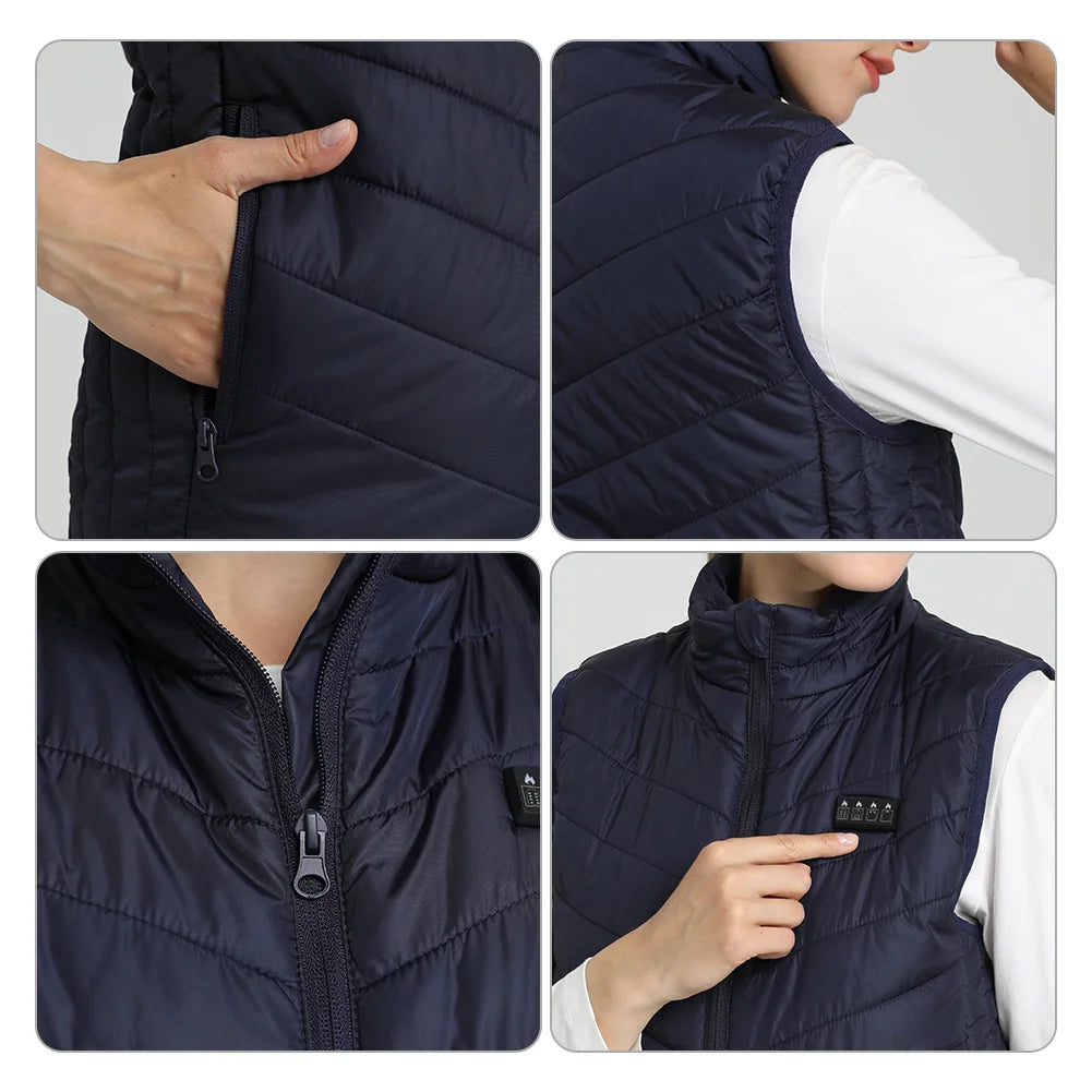 Electric Heated Bodywarmer Vest, 17 Zones
