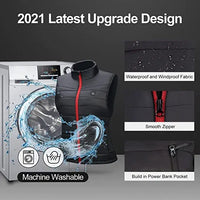 Women's Graphene Heated Vest, 4/9 Zones, USB