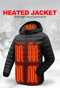 LEOSOXS Washable Heated Coat, Up to 25 Zones