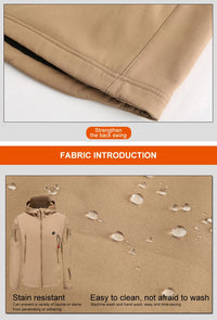 Hooded Heated Hunting Jacket, USB Smart