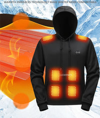 Heated Hoodie Sweatshirt, Up to 17 Zones