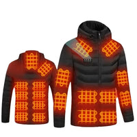 Men's Heated Down Parka, Up to 17 Zones