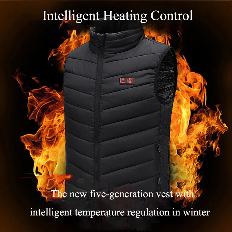 Electric Heated Bodywarmer Vest, 17 Zones