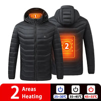 USB Heated Down Jacket, Up to 21 Zones
