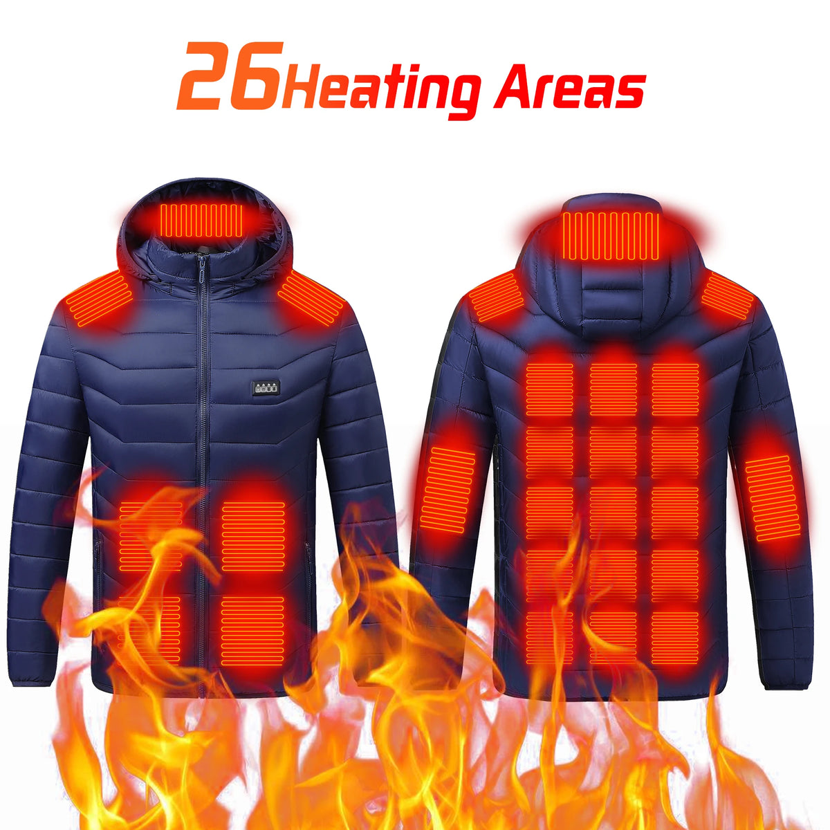 TODWARM Motorcycle Heated Jacket, 26 Zones