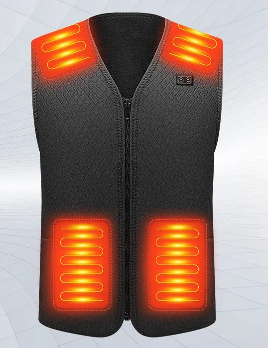 USB Heated Jacket, 5/9 Zones, 3 Levels