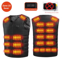Unisex 22-Zone Heated Vest, V-Neck