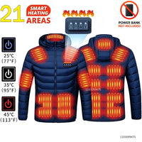 LEOSOXS Washable Heated Coat, Up to 25 Zones