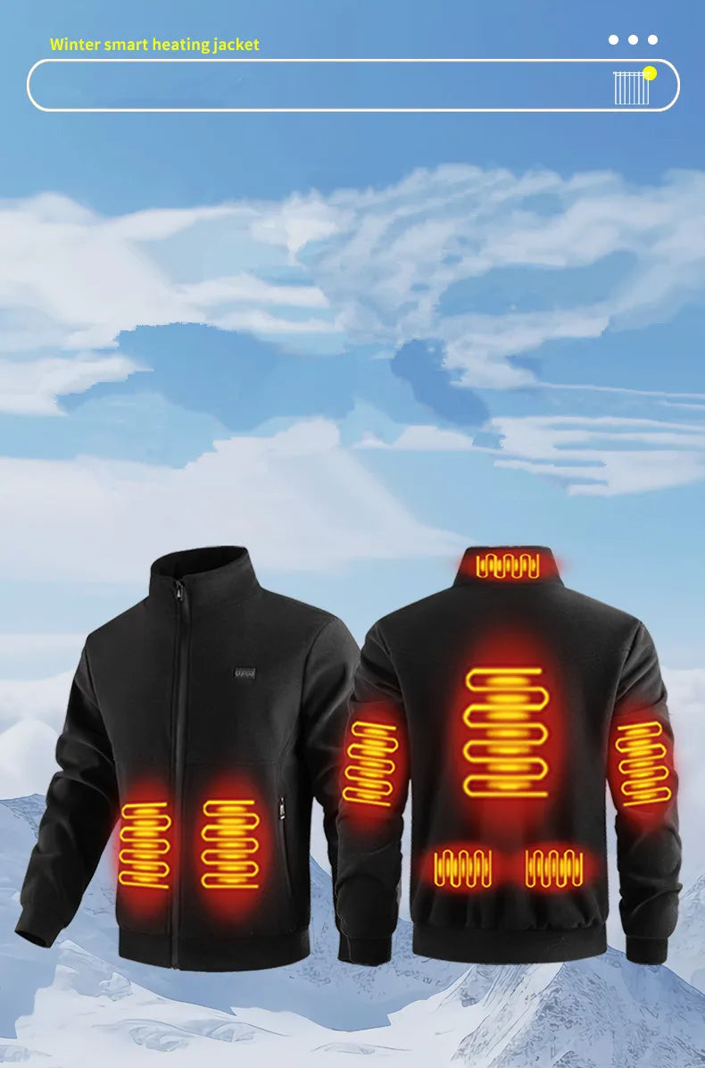 Muninako Polar Fleece Heated Jacket, 8 Zones