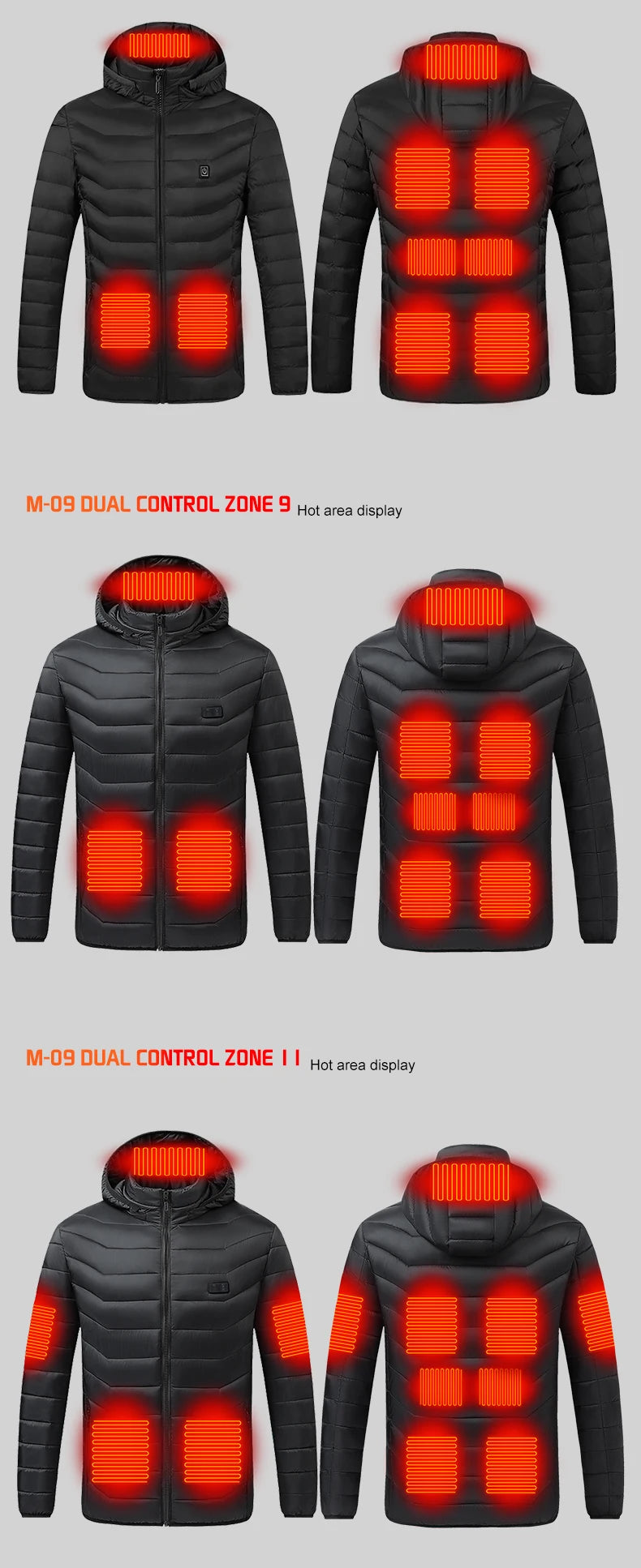 TODWARM Motorcycle Heated Jacket, 26 Zones