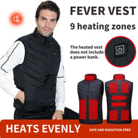 Smart Heated Vest, Up to 27 Zones, USB