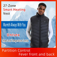Smart Heated Vest, Up to 27 Zones, USB