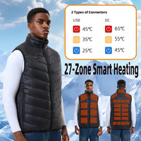 Smart Heated Vest, Up to 27 Zones, USB