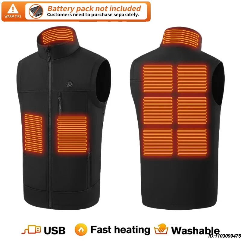 LEOSOXS 9-Zone Heated Vest, Washable