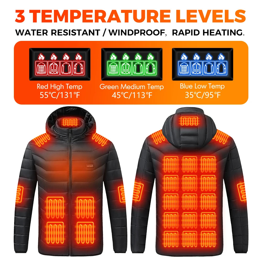 TODWARM Motorcycle Heated Jacket, 26 Zones