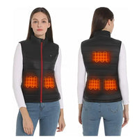 Women's Graphene Heated Vest, 4/9 Zones, USB