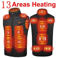 Electric Heated Bodywarmer Vest, 17 Zones