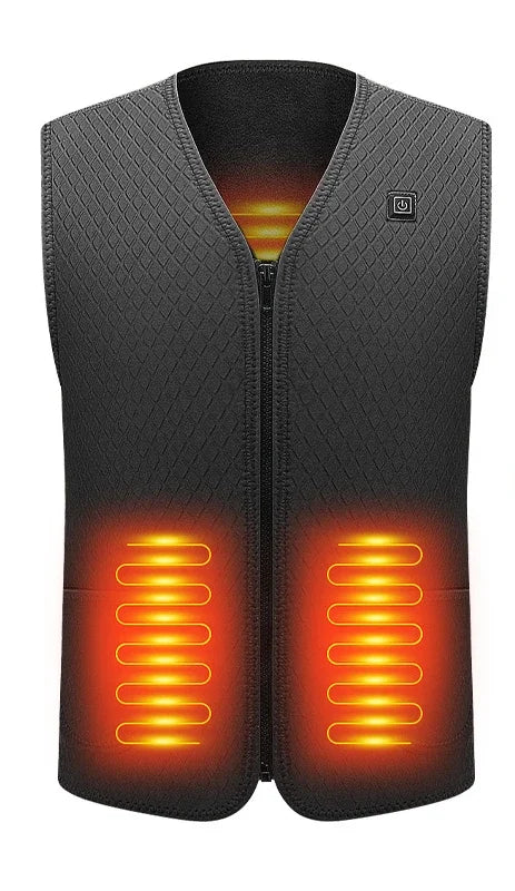 USB Heated Jacket, 5/9 Zones, 3 Levels