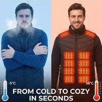 Smart Heated Vest, 21 Zones, 3 Heat Levels