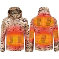 Hooded Heated Hunting Jacket, USB Smart