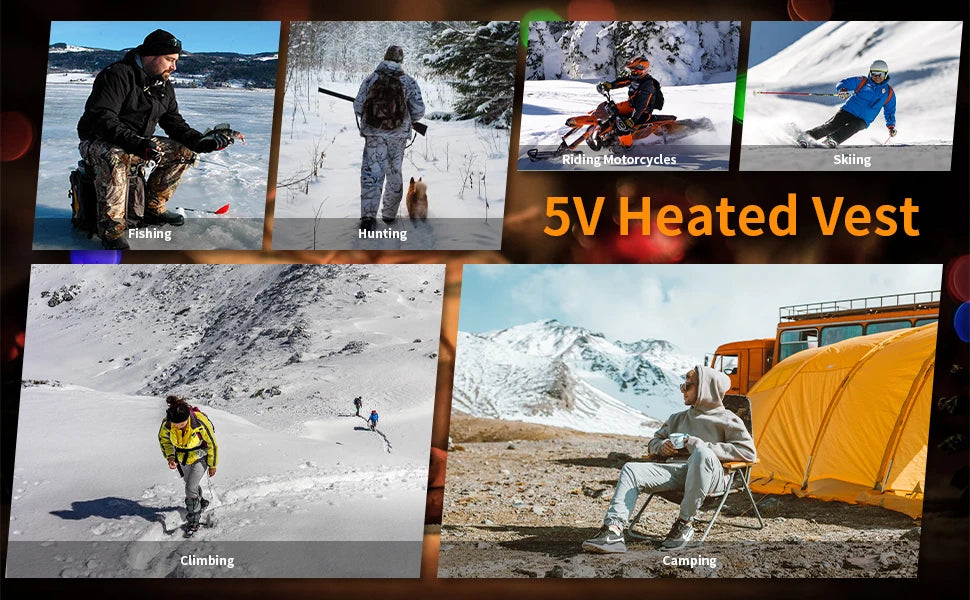 9-Zone USB Heated Vest, Sportswear