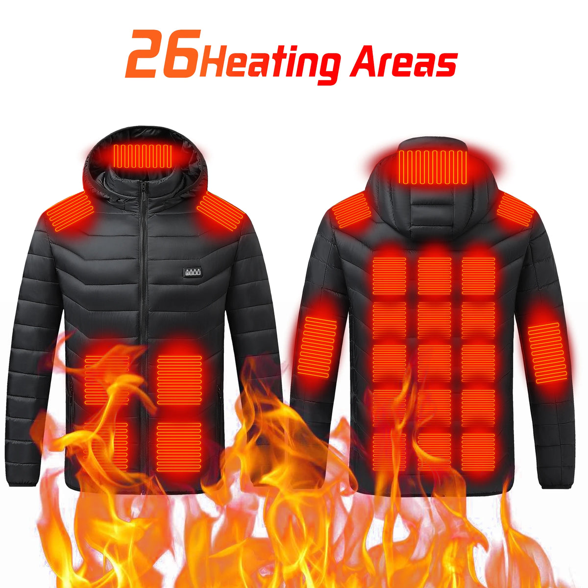 TODWARM Motorcycle Heated Jacket, 26 Zones