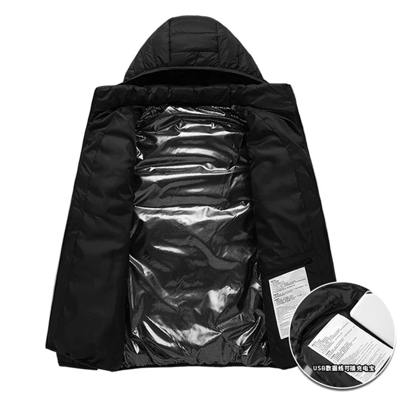 Waterproof USB Heated Jacket, Up to 31 Zones