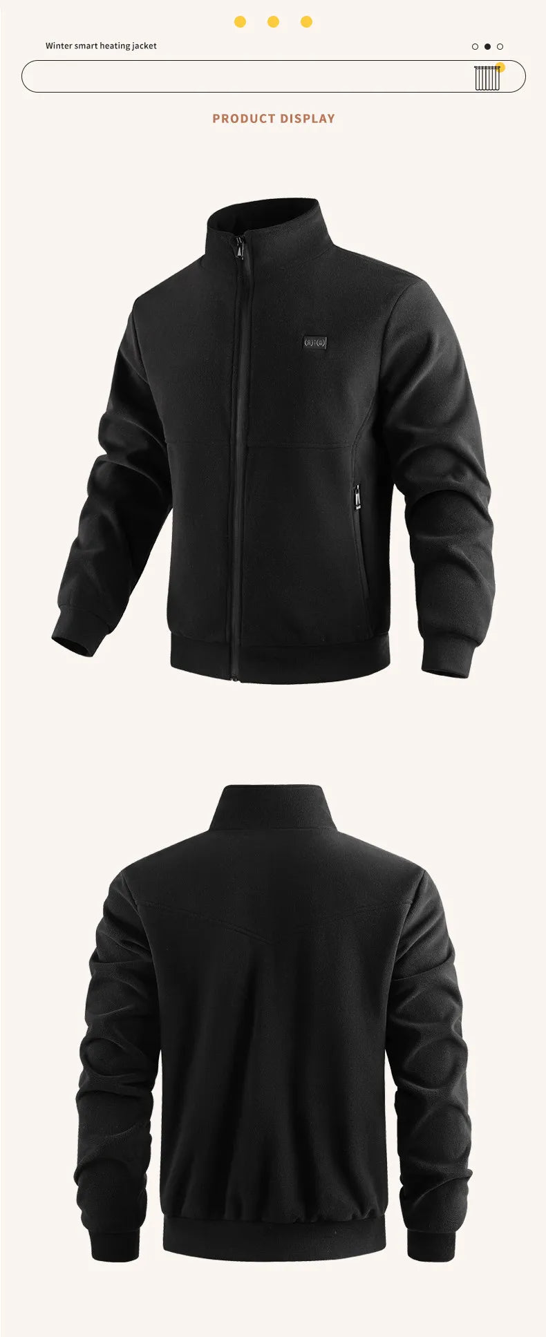 Muninako Polar Fleece Heated Jacket, 8 Zones